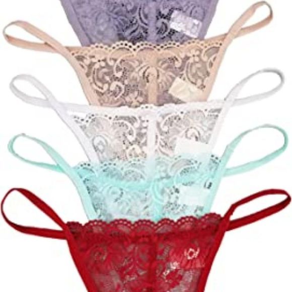 Vision Underwear Other - 6 Pack Sexy Floral Lace G-String Thong Panties L266